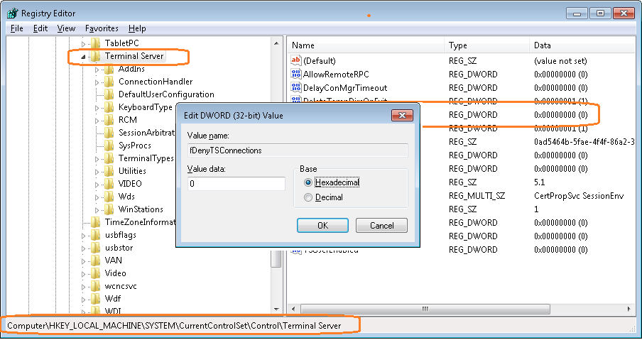 Enable RDP in Windows 7 Remotely using Regedit  PCTechgo  Online